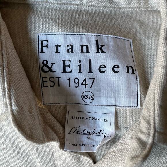 NWT New Frank & Eileen Mcloghlin Utility Shacket in Natural Size XS/S - Picture 6 of 10